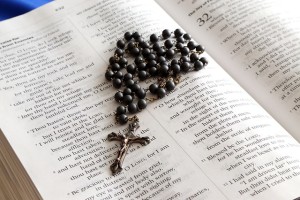 Bible and rosary